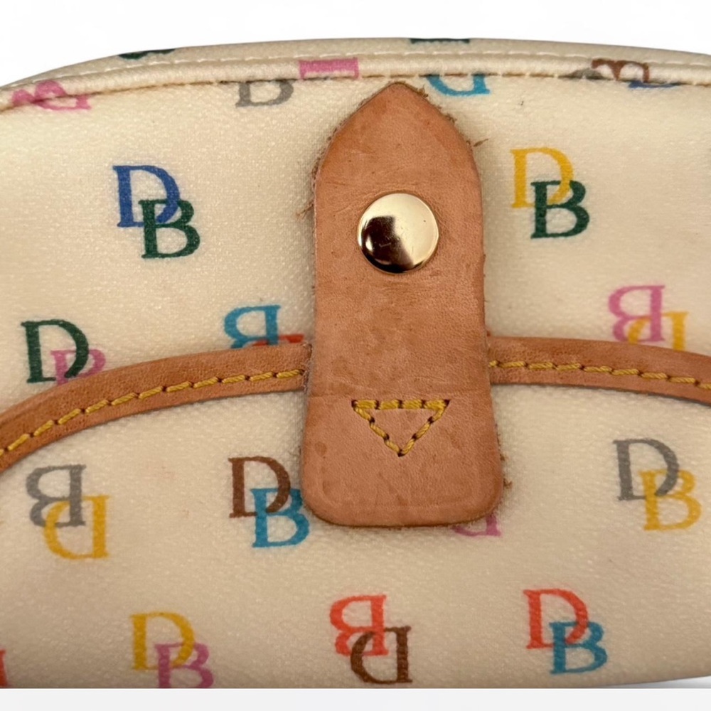 Dooney & Bourke Monogram Collection Vintage Logo Wristlet Y2K Millennial Fairy - Picture 3 of 7